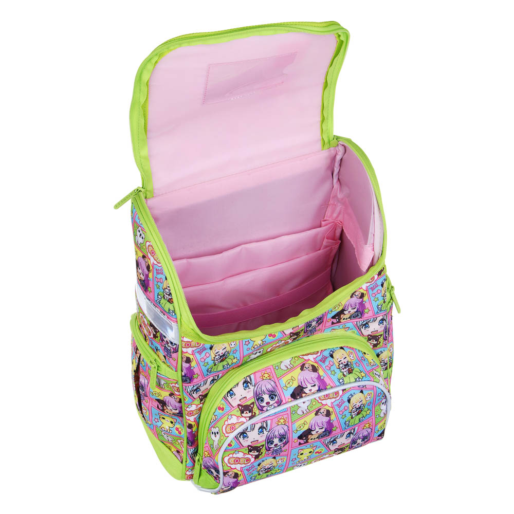 Кавай Ранец шк.жесткий 35х27х18см, 1отд., 3карм., эргон.спинка, рег.нагруд.стяжка, вес около 800г, арт.№ 254-006