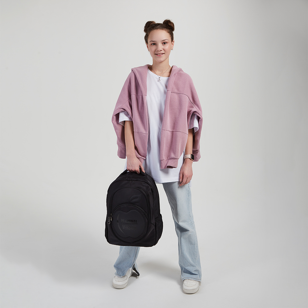 Персонал Рюкзак подростковый 41х31х13см, 2 отд., 3 карм., ручка, ПЭ, отд.иск.кожей, арт.№ 577-005