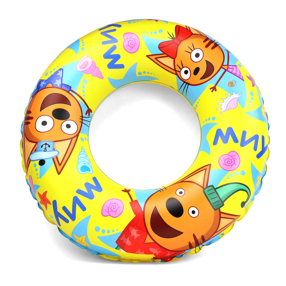 НД ПЛЭЙ Круг надувной "Три кота", ПВХ, 60см, 2 дизайна, арт.№ 272-843