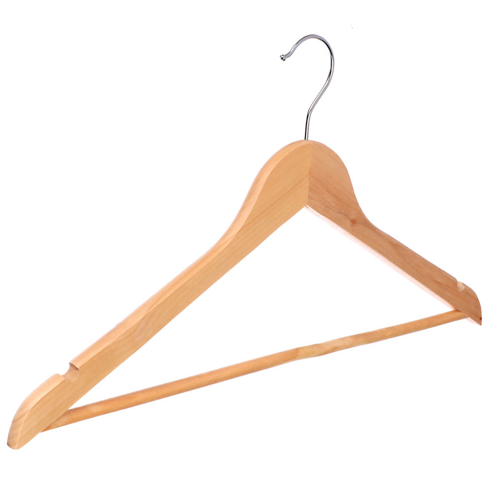 VETTA Набор вешалок деревянных 3шт, 45см, светлое дерево, арт.№ 455-063