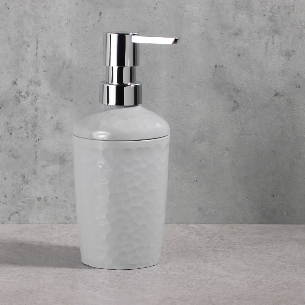 Диспенсер для мыла, Luna, 350мл, пластик, серый, арт.№ 463-461