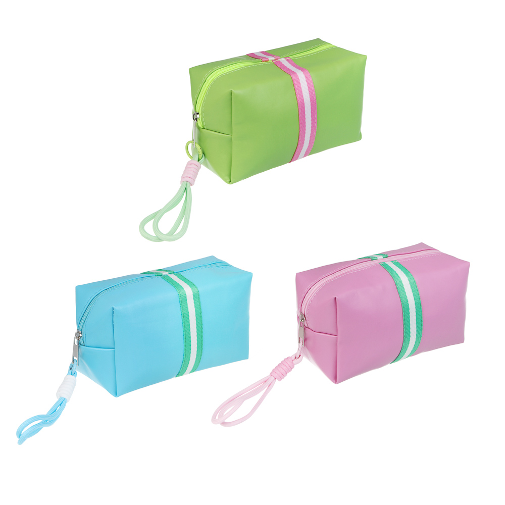 Косметичка прямоугольная тм ЮL Flash 18x10,5x8 см, ПУ, 3 цвета, арт.№ 327-349