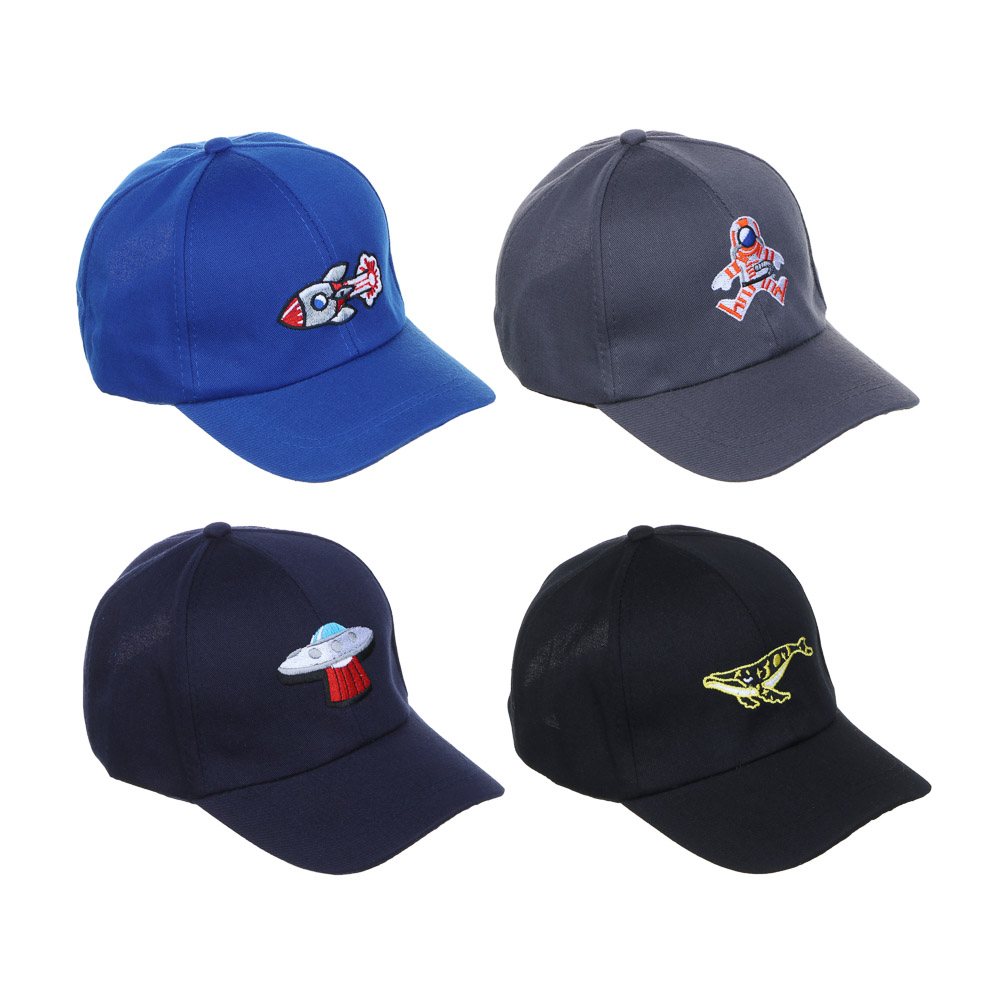 GALANTE Кепка детская, 30% хлопок, 70% полиэстер, р-р 52, 4 дизайна, ВЛ24-03, арт.№ 314-005