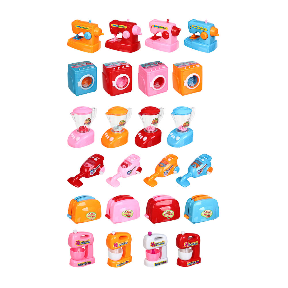 ИГРОЛЕНД Игрушка в виде бытов. техники "Любимая кухня" завод. механ, ABS, 12,6x16,6x4 см, 6 дизайнов, арт.№ 294-144