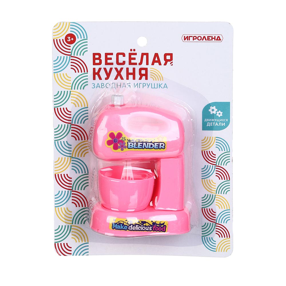 ИГРОЛЕНД Игрушка в виде бытов. техники "Любимая кухня" завод. механ, ABS, 12,6x16,6x4 см, 6 дизайнов, арт.№ 294-144