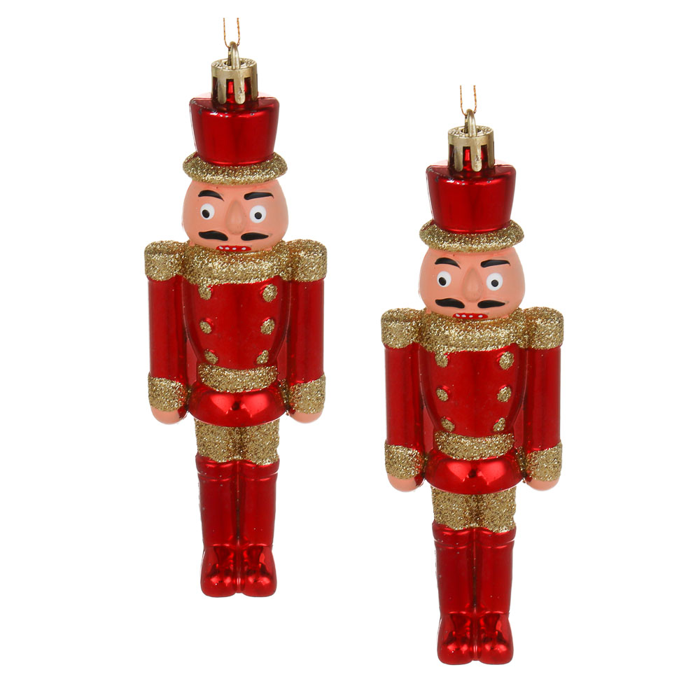 СНОУ БУМ Набор декоративных украшений "Щелкунчик" 2шт, 4x2,5x13см, пластик, арт.№ 374-575