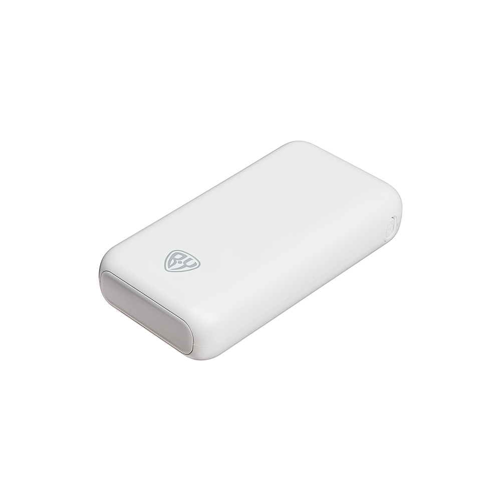 Аккумулятор мобильный BY 20000мАч, 2xUSB-A, 1xUSB-C, 20W, 3A, цифровой индикатор, пластик, белый, арт.№ 031-158