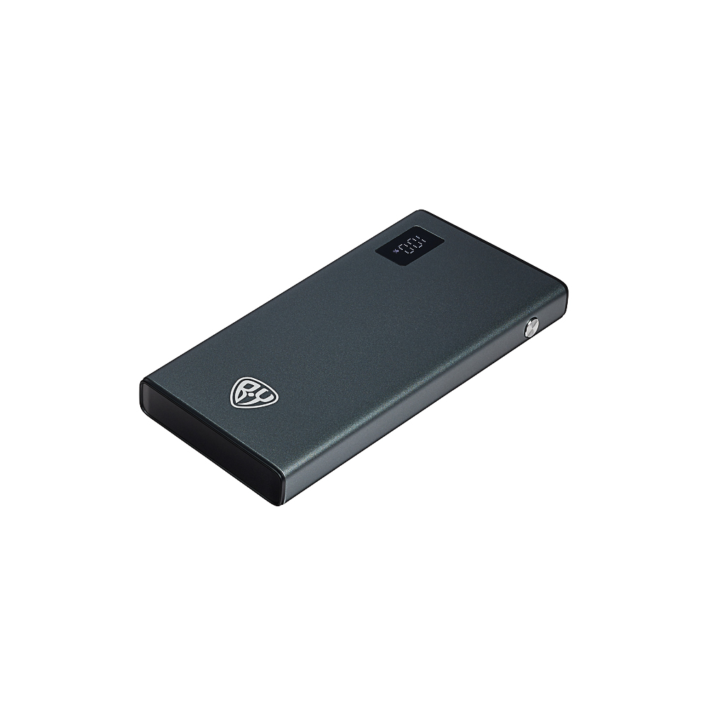 Аккумулятор мобильный BY 10000мАч, 1xUSB-A, 2xUSB-C, 20W, 3A, металл, серый, арт.№ 031-161