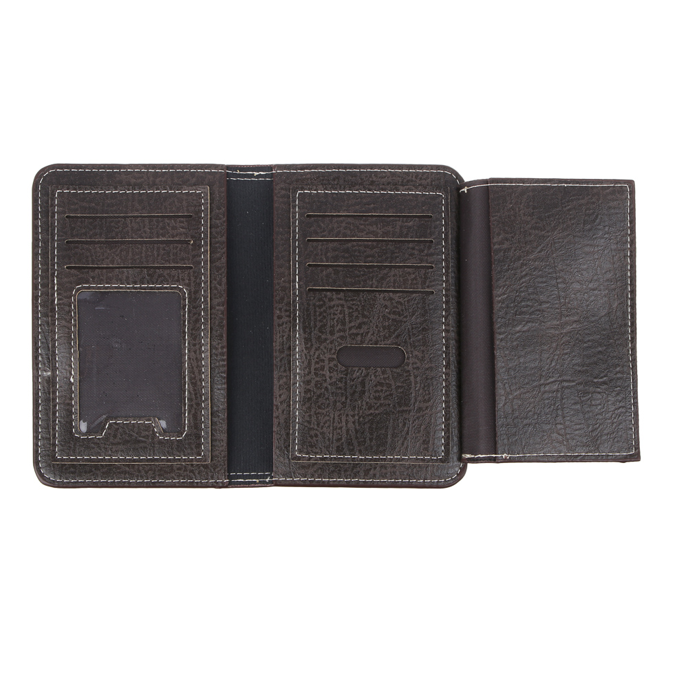 ЮL Портмоне мужское, ПУ, 14,5х9,5см, 2 цвета, ПМ23-02, арт.№ 303-945