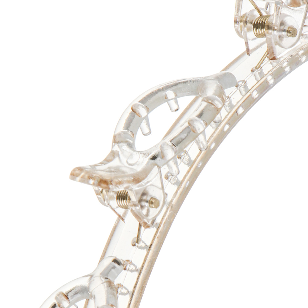 Ободок с крабиками для волос, тм ЮНИLOOK, 14,5x1,5см, полистирол, 1 цвет, #17, арт.№ 323-295