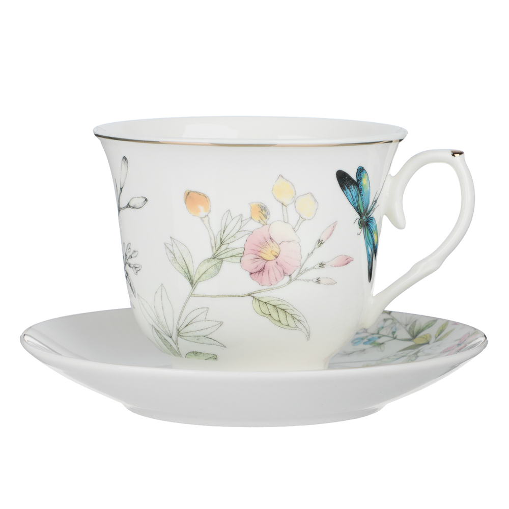 Набор чайный 2 пр., 225мл, MILLIMI, Стрекоза, фарфор, арт.№ 802-561