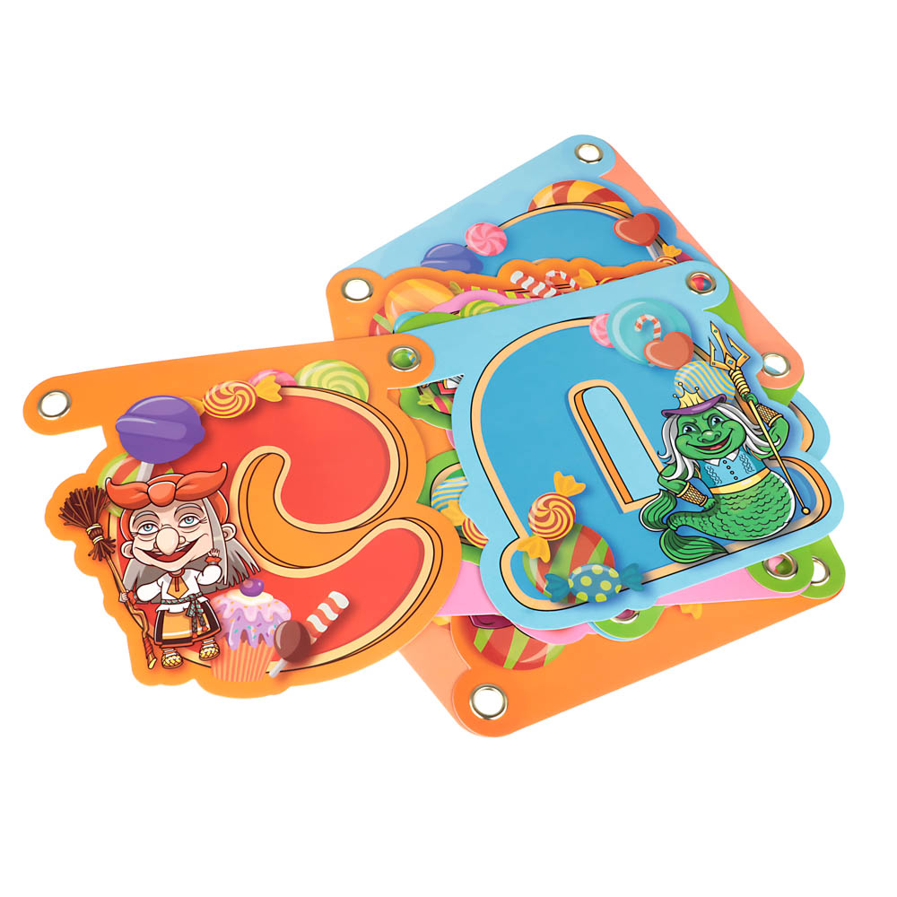 BY Сказки Растяжка "С днем рождения", бумага, 202х18см, арт.№ 521-098