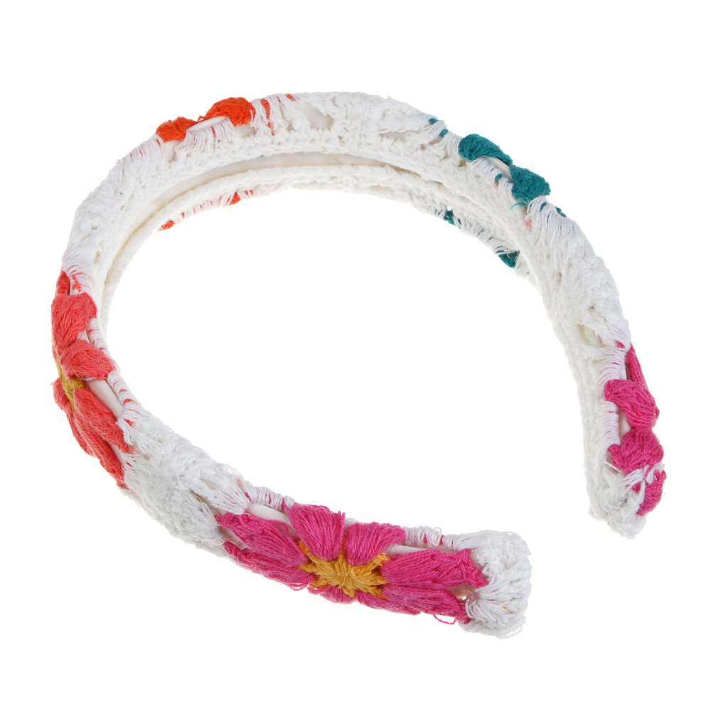 ЮНИLOOK Ободок для волос, 3,5см, полиэстер, пластик, 3 дизайна, арт.№ 323-282