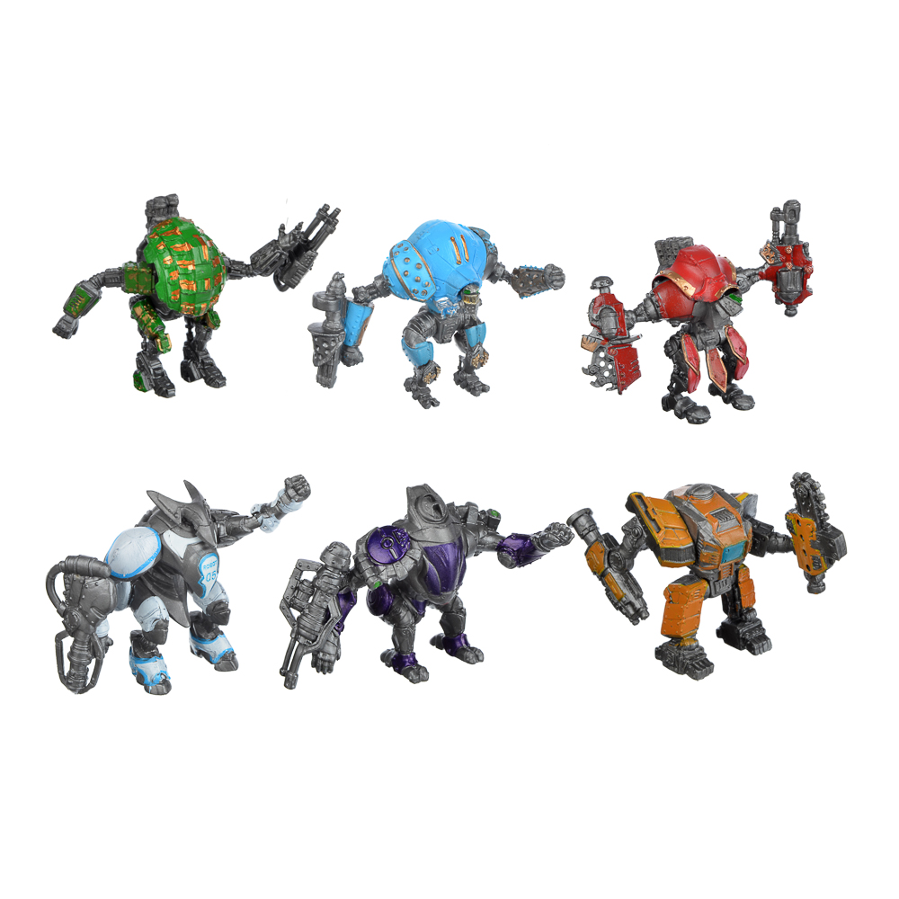 ИГРОЛЕНД Фигурки боевых роботов, PVC, 8,5х6,5х5см, 6 дизайнов, арт.№ 274-160