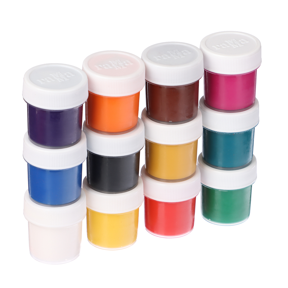 ГАММА Гуашь "Мультики", 12 цветов, большие баночки по 20 мл, 221032, арт.№ 231-092