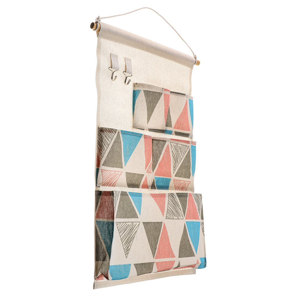 VETTA Барселона Кофр подвесной настенный, 5 объемных карманов, 2 крючка, текстиль, 34х55см,4 дизайна, арт.№ 457-572