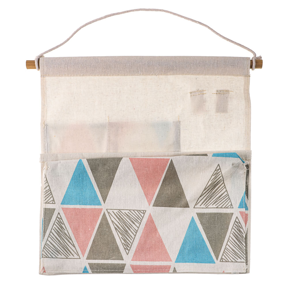 VETTA Барселона Кофр подвесной настенный, 5 объемных карманов, 2 крючка, текстиль, 34х55см,4 дизайна, арт.№ 457-572