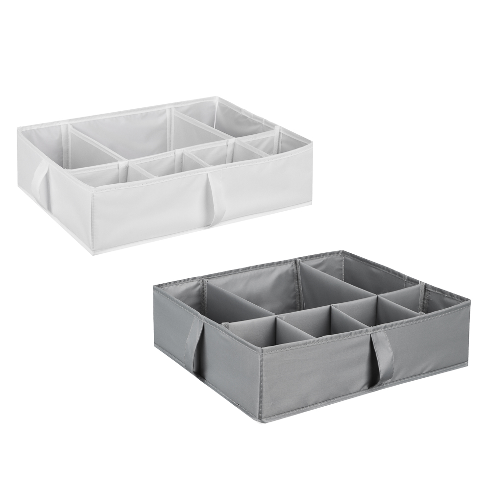 BY Швеция Органайзер с ручками, 7 отд., 40х30х10см, полиэстер, 2 цвета, арт.№ 457-609