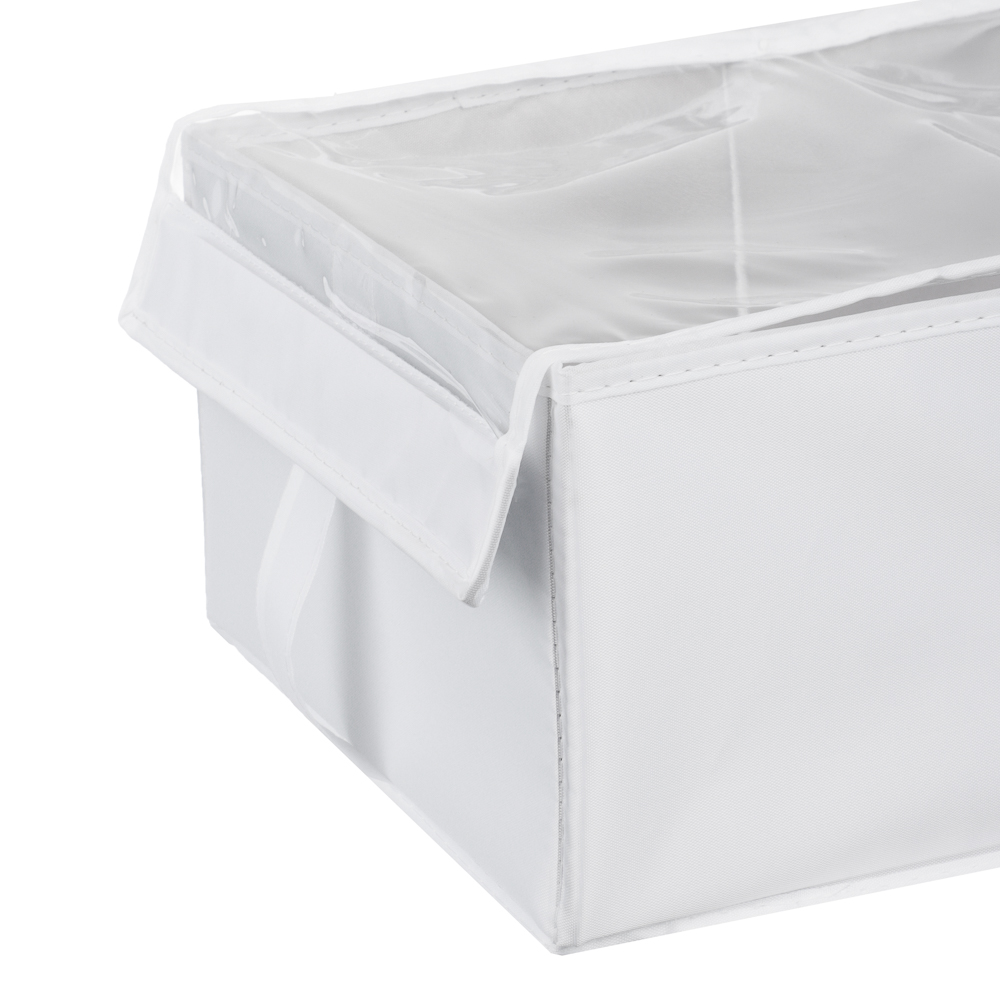 BY Швеция Короб с прозрачной крышкой и ручками, 25х35х15см, 2 цвета, арт.№ 457-610