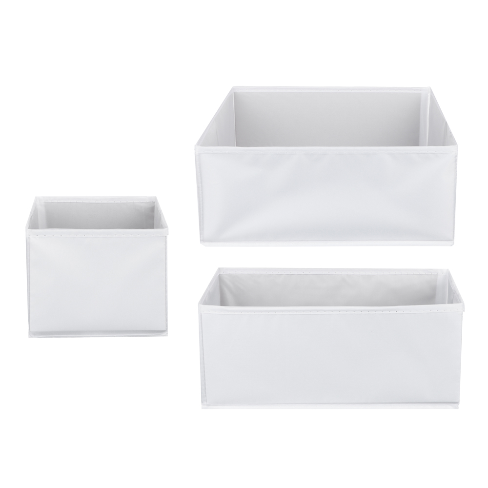 BY Швеция Набор коробов 3 шт, 28х28х12см, 28х14х12см,14х14х12см, 2 цвета, арт.№ 457-611