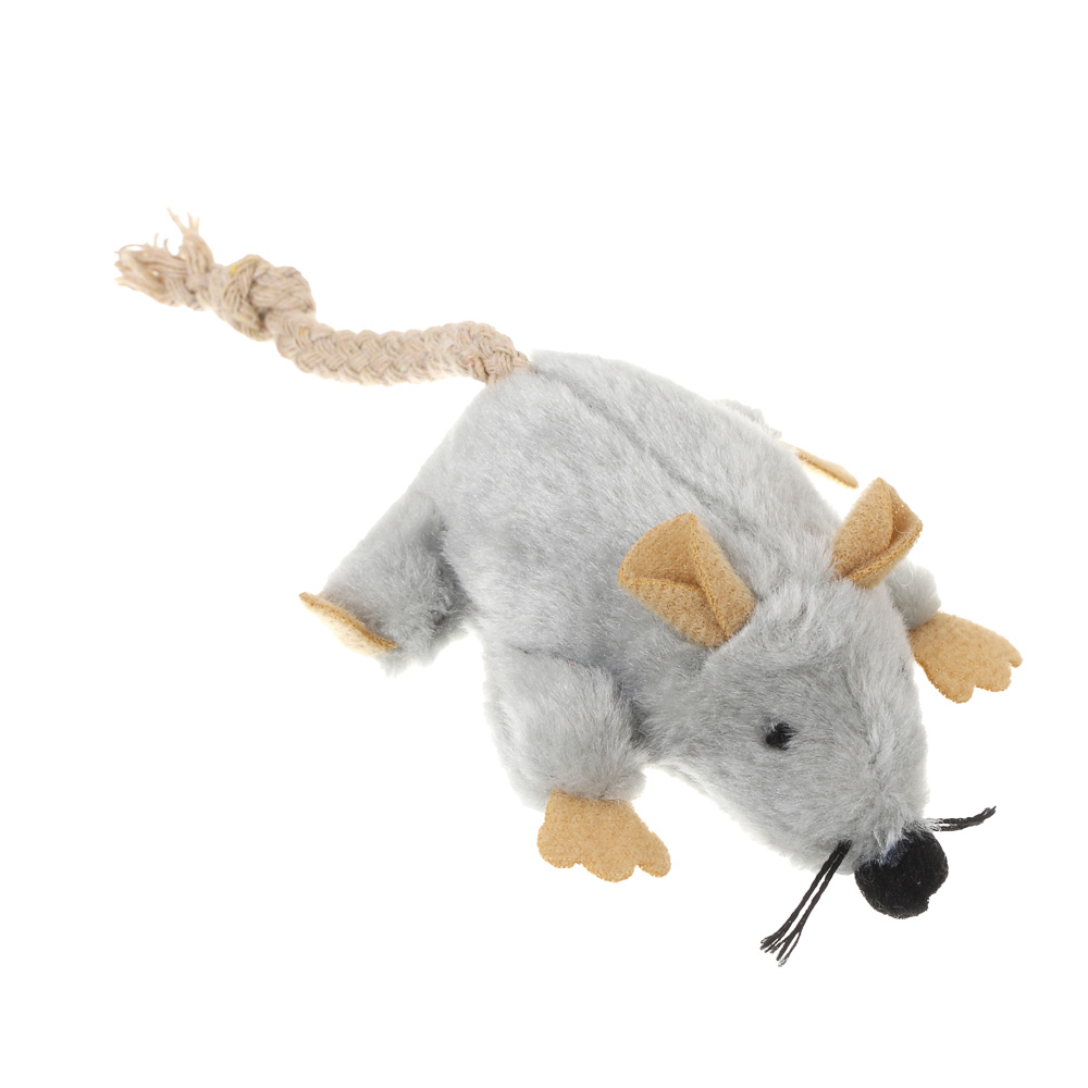 Игрушка для кошек VETTA, усатая мышь, ПЭ, 15 см, арт.№ 273-598