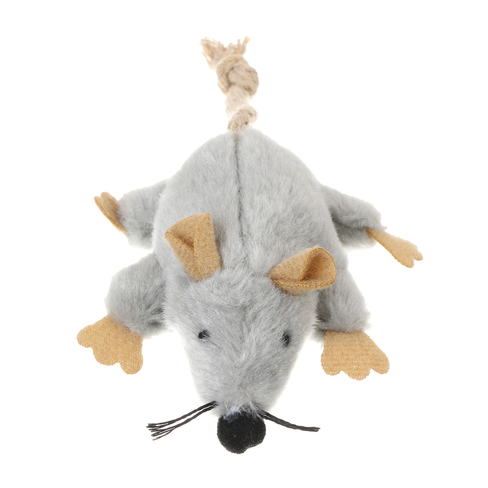 Игрушка для кошек VETTA, усатая мышь, ПЭ, 15 см, арт.№ 273-598