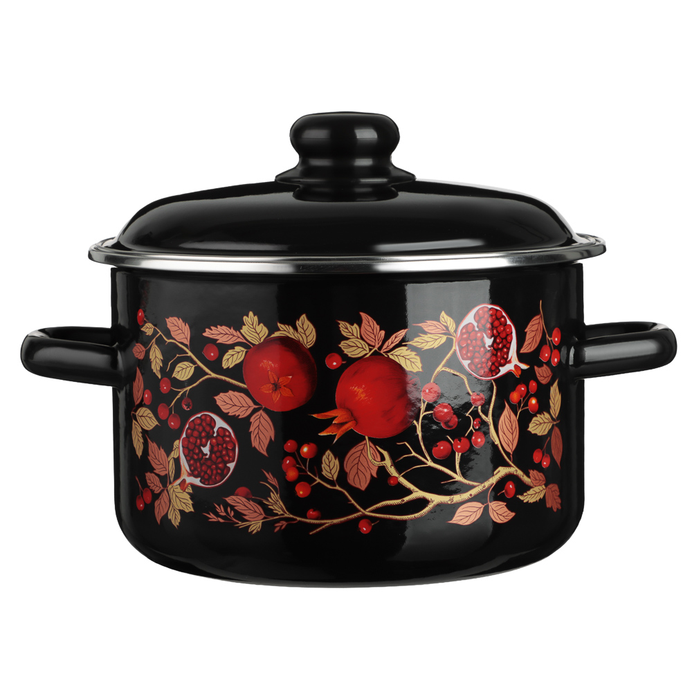 Гранат Кастрюля эмалированная 4л, индукция, арт.№ 894-585