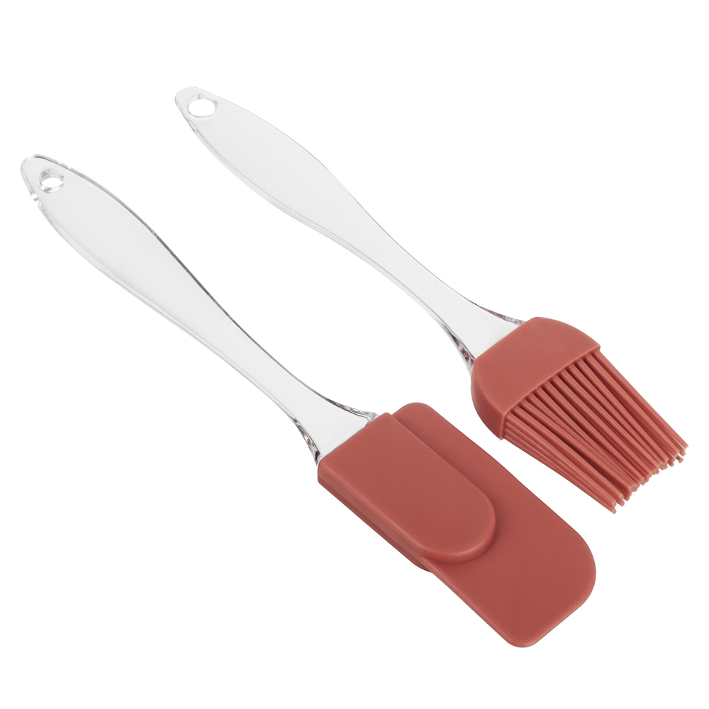 VETTA Набор для выпечки 2пр (кисточка 17см, лопатка 19см), силикон, 3 цвета, арт.№ 891-300