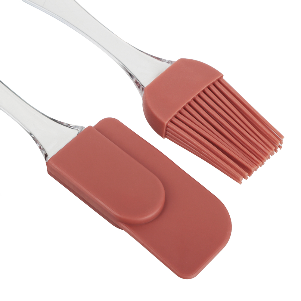 VETTA Набор для выпечки 2пр (кисточка 17см, лопатка 19см), силикон, 3 цвета, арт.№ 891-300