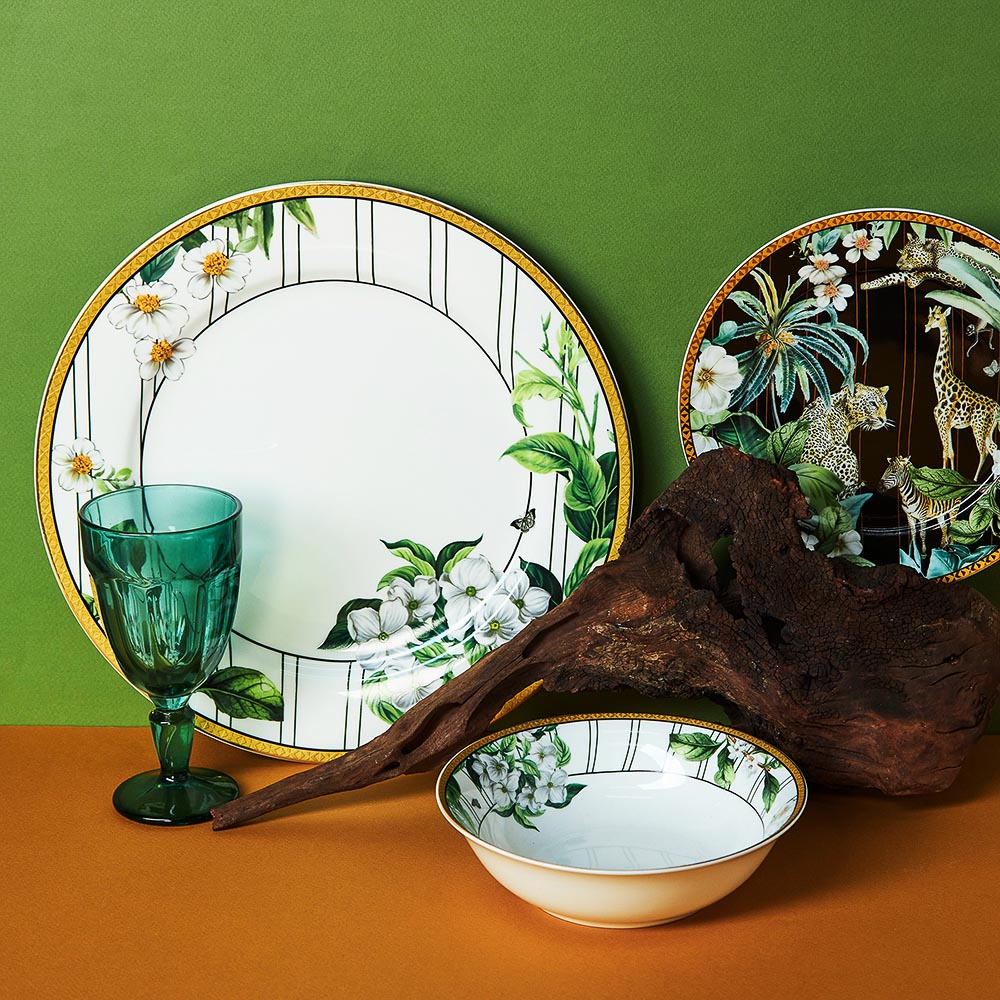 BY COLLECTION Джангл Блюдо круглое 30,5см, костяной фарфор, арт.№ 802-147