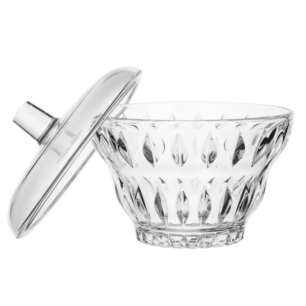 LUMINARC Сахарница с крышкой Айсд Диамант/Айсд Винтаж, стекло, 2 дизайна, арт.№ 828-492