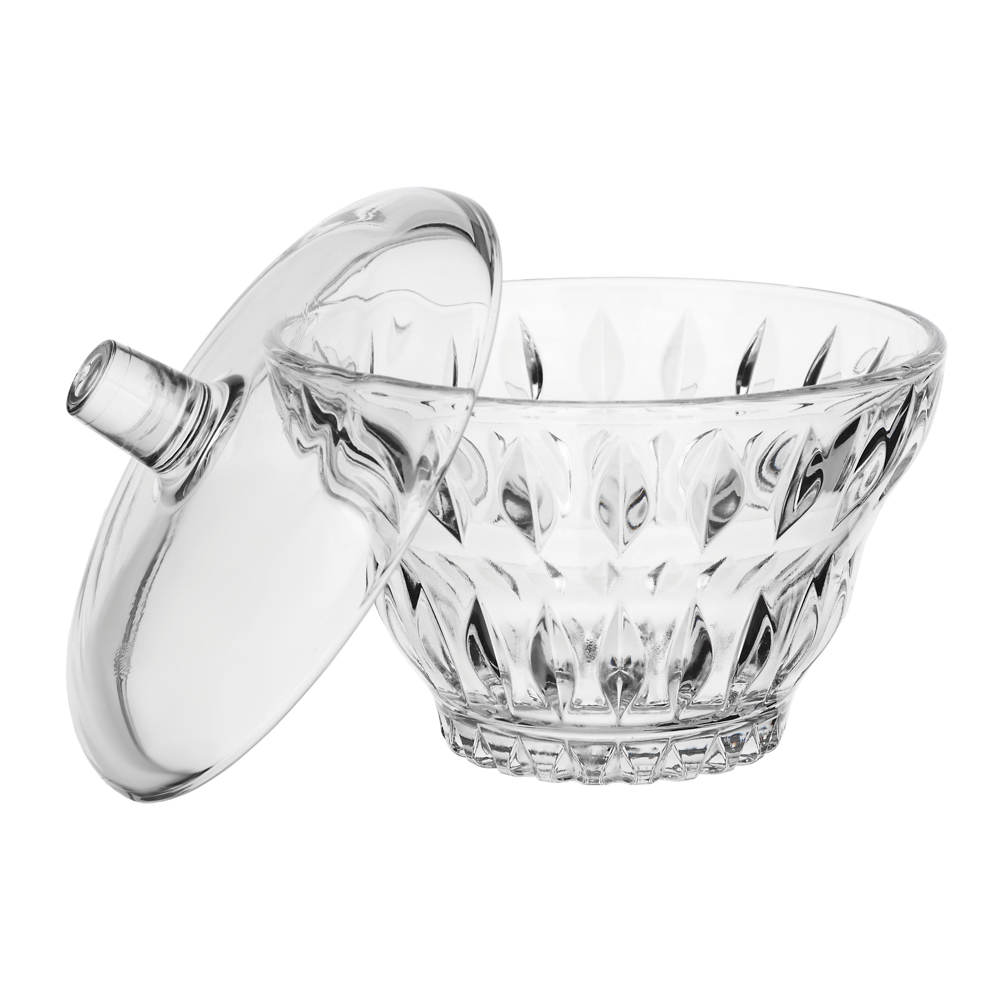 LUMINARC Сахарница с крышкой Айсд Диамант/Айсд Винтаж, стекло, 2 дизайна, арт.№ 828-492