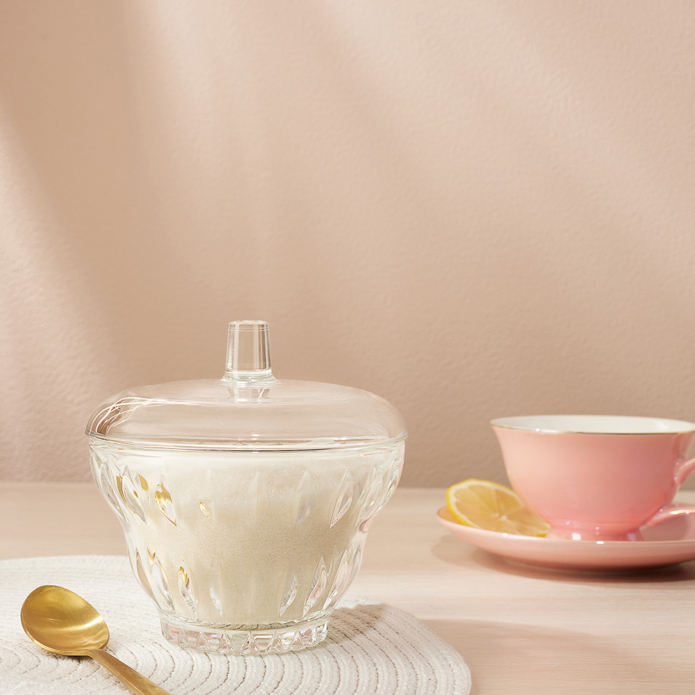 LUMINARC Сахарница с крышкой Айсд Диамант/Айсд Винтаж, стекло, 2 дизайна, арт.№ 828-492