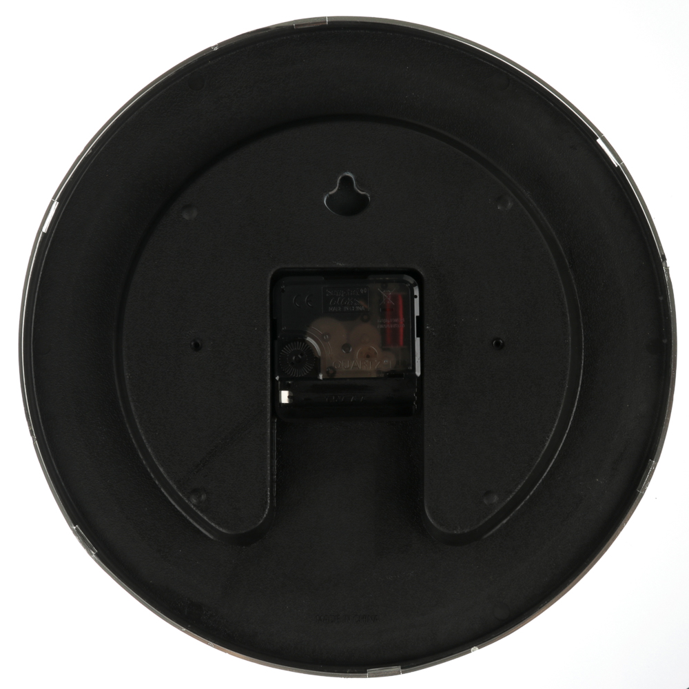 LADECOR CHRONO Часы настенные, 25 см, в хромированном канте, белые, пластик, 1хАА, арт.№ 581-940