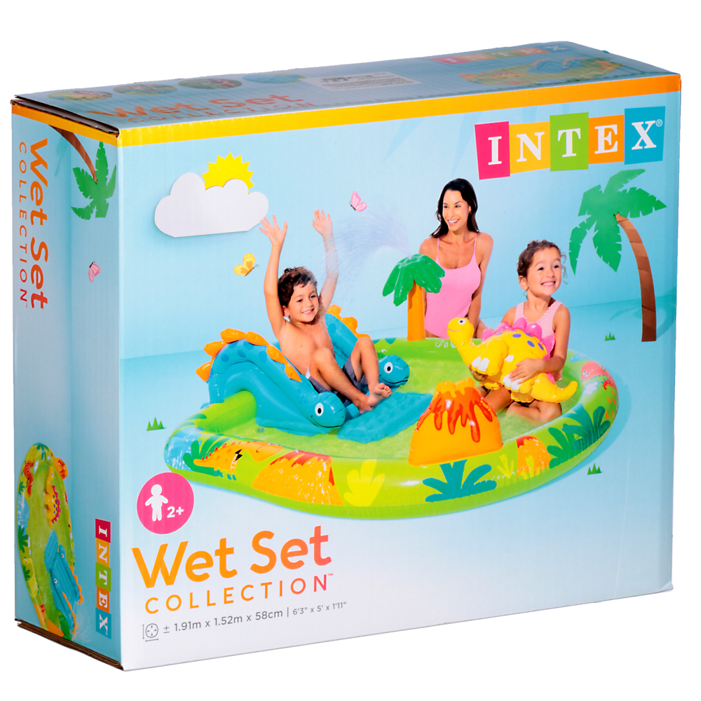 INTEX Игровой центр Маленький Дино, 191х152х58см, 143л, от 2 лет, до 54 кг, 57166NP, арт.№ 054-025