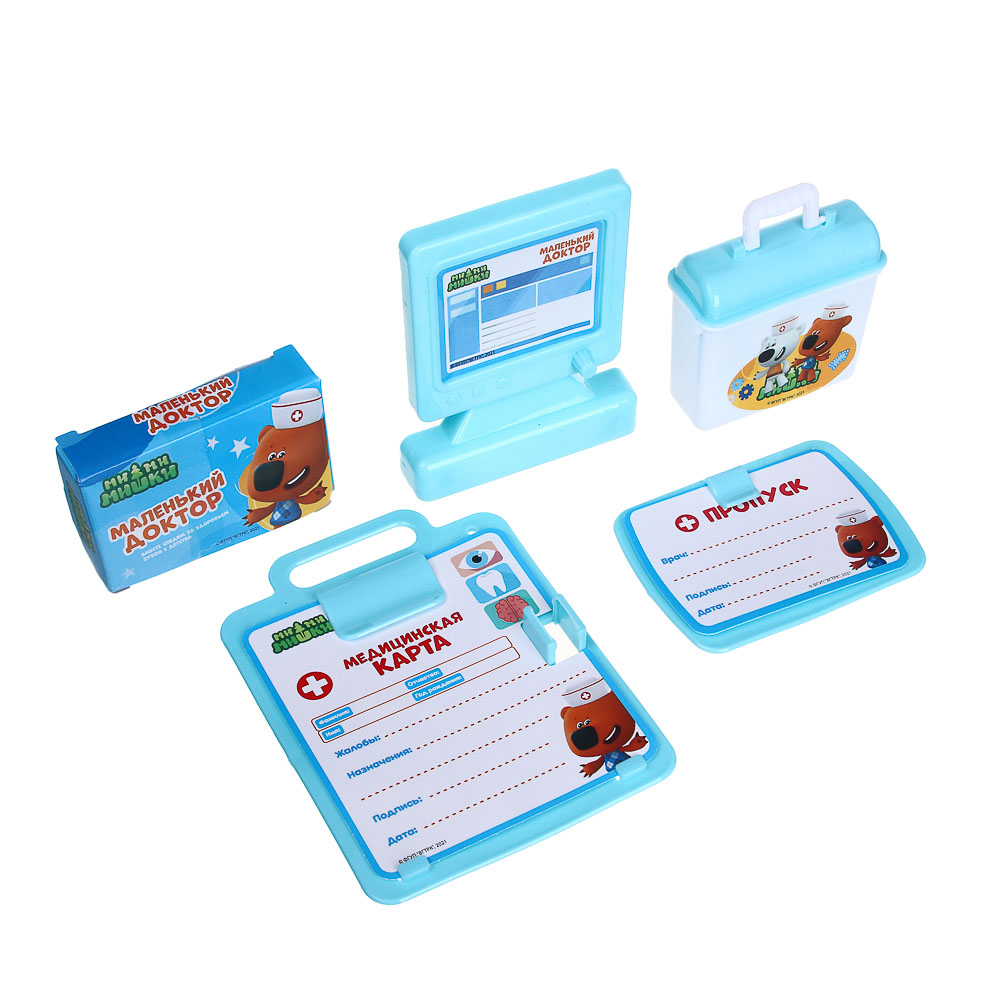 МИМИМИШКИ Игровой набор "Маленький доктор", 19 предметов, ABS, PP, 36х8х36см, арт.№ 490-078