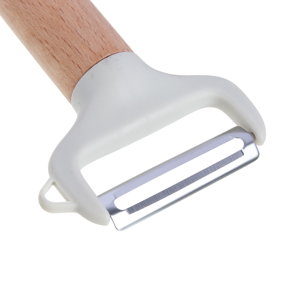 VETTA Овощечистка "ЭКО", 13х7см, нерж. сталь, бук, 2 цвета, арт.№ 881-278