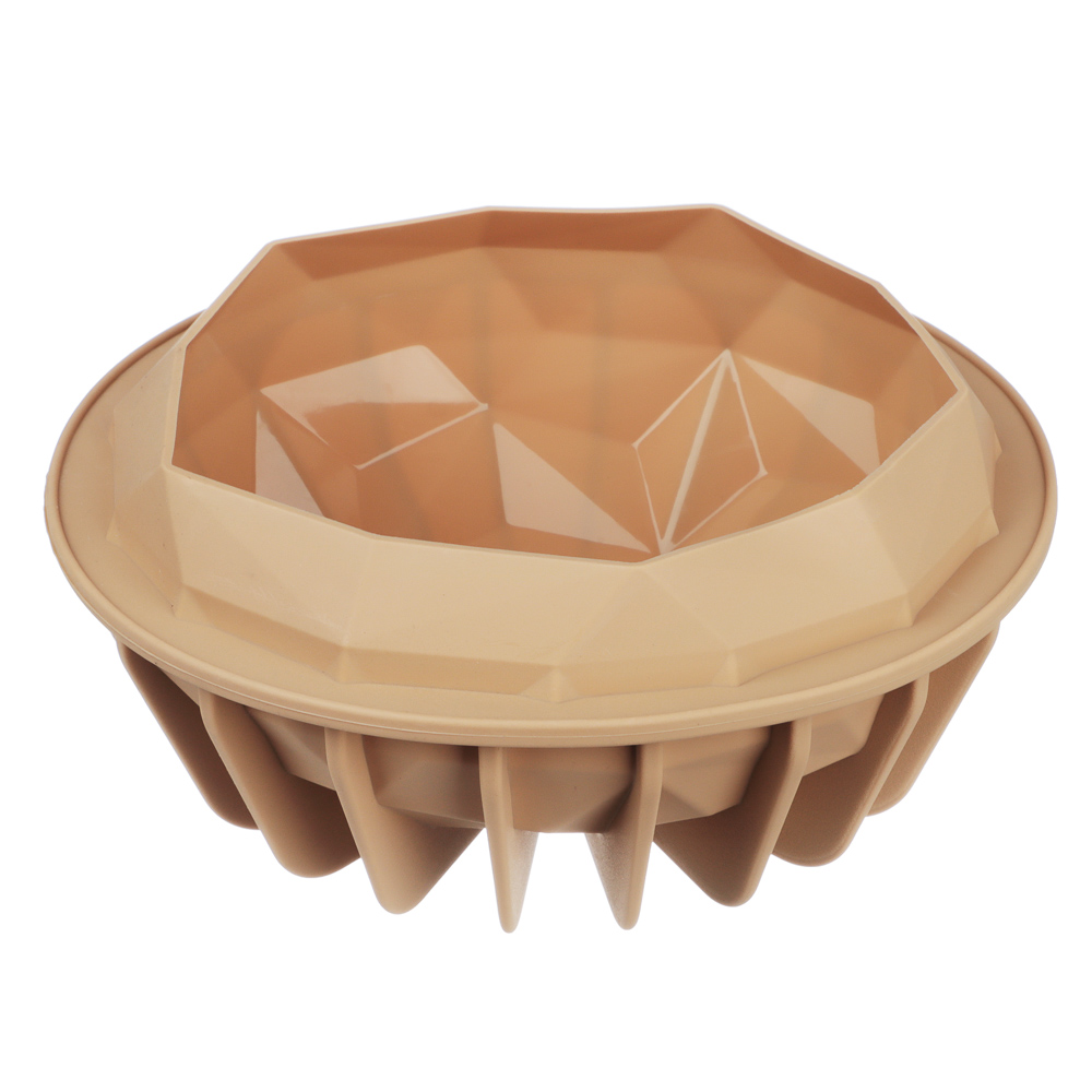 BY COLLECTION Форма для приготовления торта "Грани" 21х9см, силикон, арт.№ 856-143