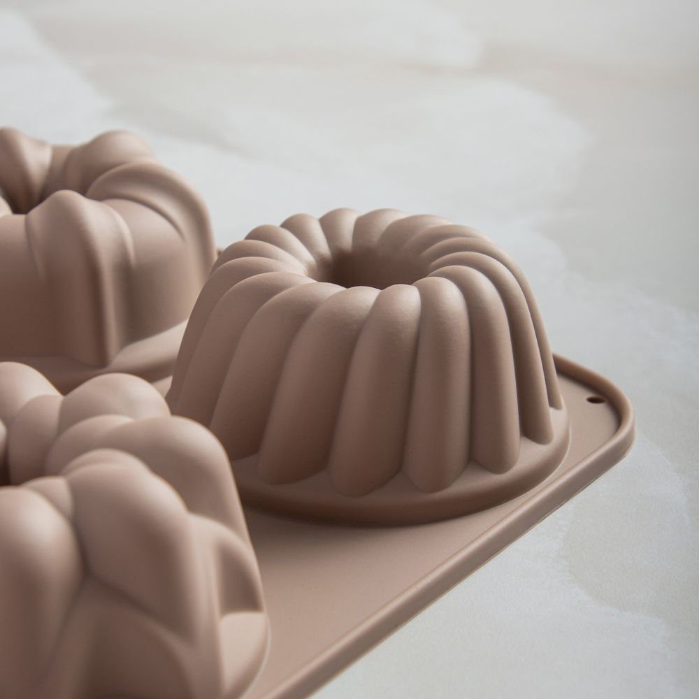 SATOSHI Алион Форма для выпечки 6 ячеек 29x17х3,8см "Цветы", силикон, арт.№ 856-149