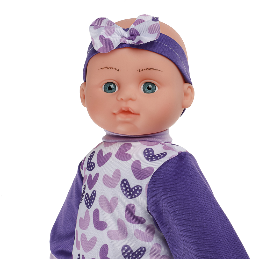 ИГРОЛЕНД Пупс мягкое тело, звук, 45 см, пластик, полиэстер, 3хAG13, 4 диз., арт.№ 267-735