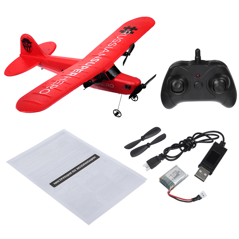 BY Самолет на радиоуправлении, АКБ, EVA, 31,5х31,5х8см, арт.№ 293-052