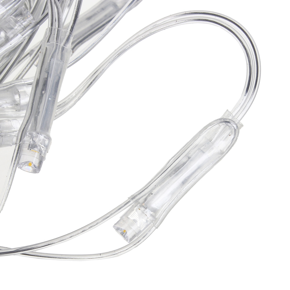 Гирлянда сетка "Елка" 1.2х0.9 м СНОУ БУМ, 55 LED ламп, постоянное свечение шампань, ПВХ прозрачный, 220В, арт.№ 362-121