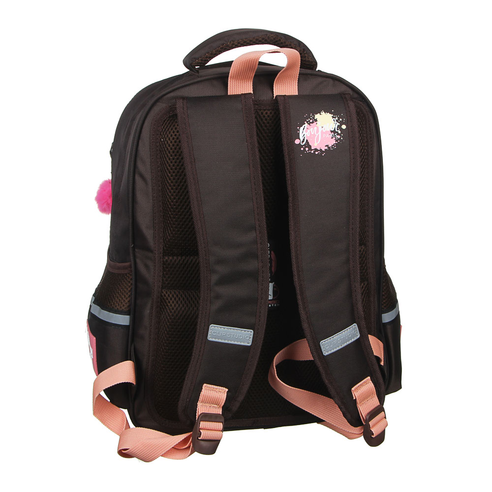 Френч Новел Рюкзак детский, 41x31x18см, 2 отд., 3 карм., эргономичная спинка, уплотненные лямки, ПЭ, арт.№ 254-406