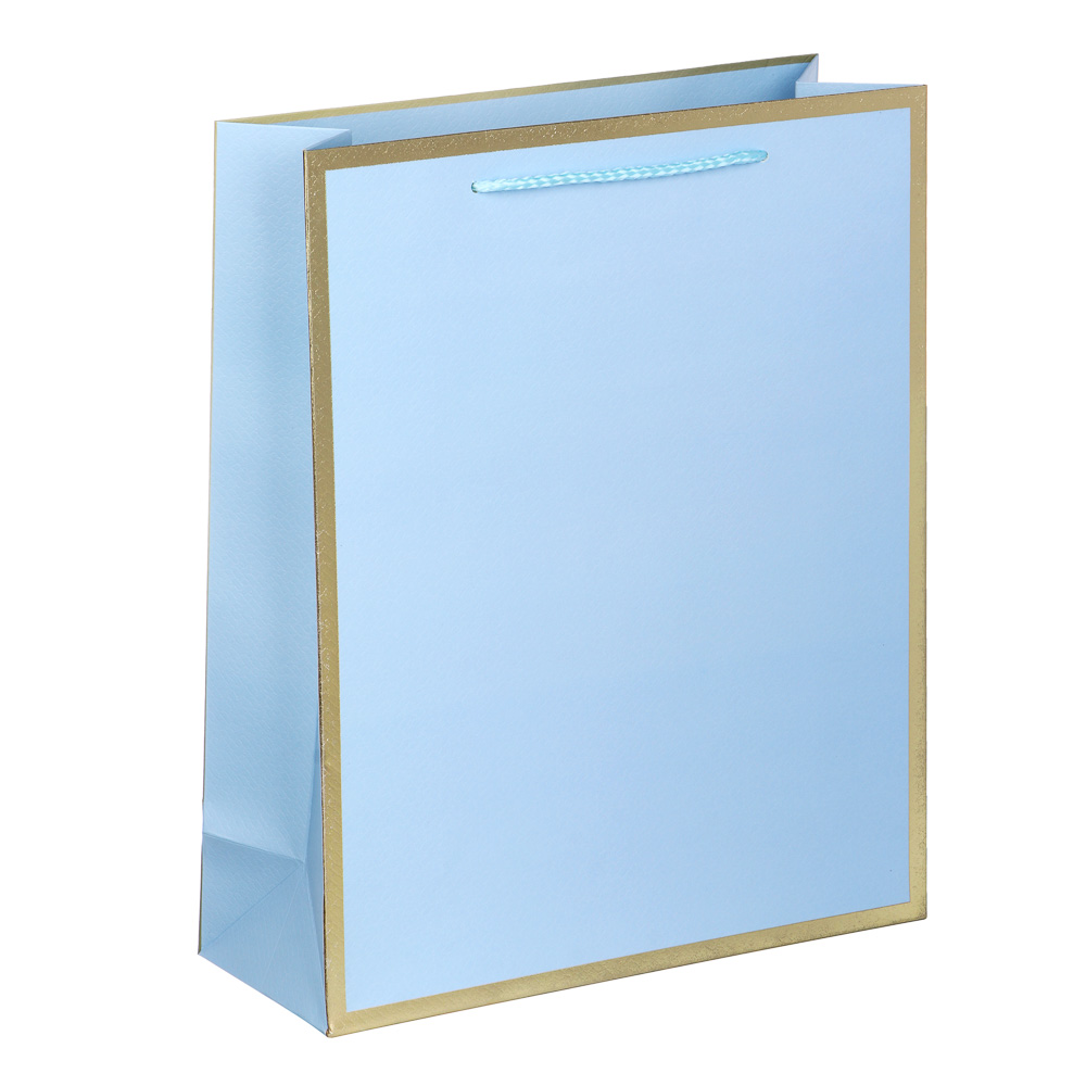 Пакет подарочный тм LADECOR, вскч бум., с фольг.слоем, L 26x32x12 см, 12 цветов, арт.№ 507-223