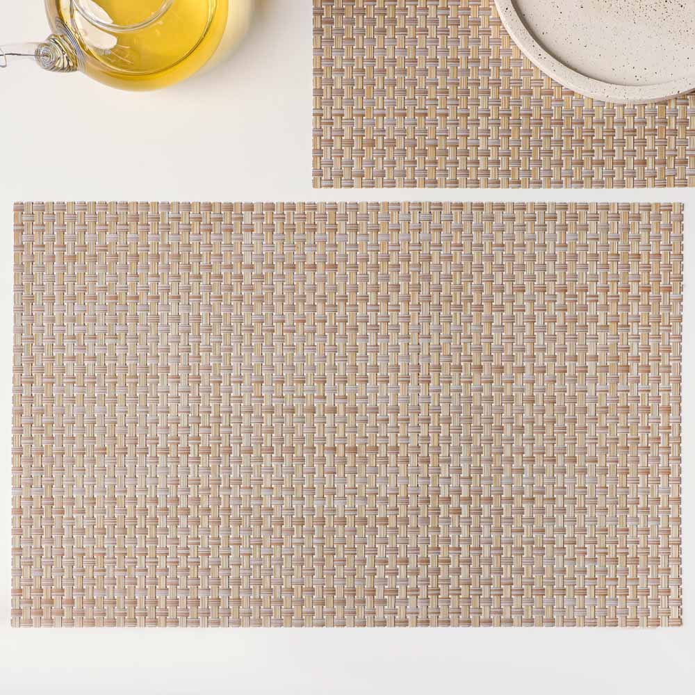 Набор салфеток сервировочных ПВХ, 2шт, крупноплетеные, 30x45см, 3 цвета, арт.№ 890-350