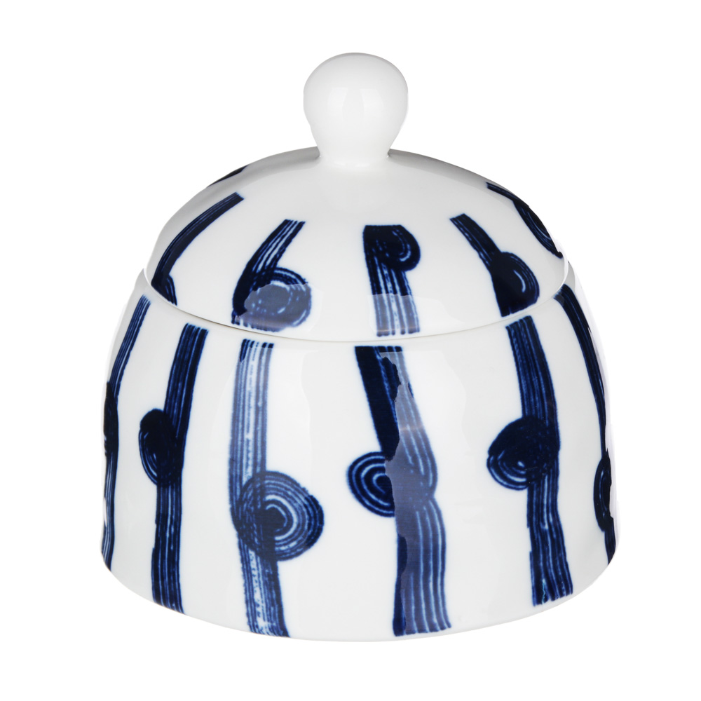 MILLIMI Индиго Сахарница, 220мл, 9,5х9,5х9см, керамика, арт.№ 824-465