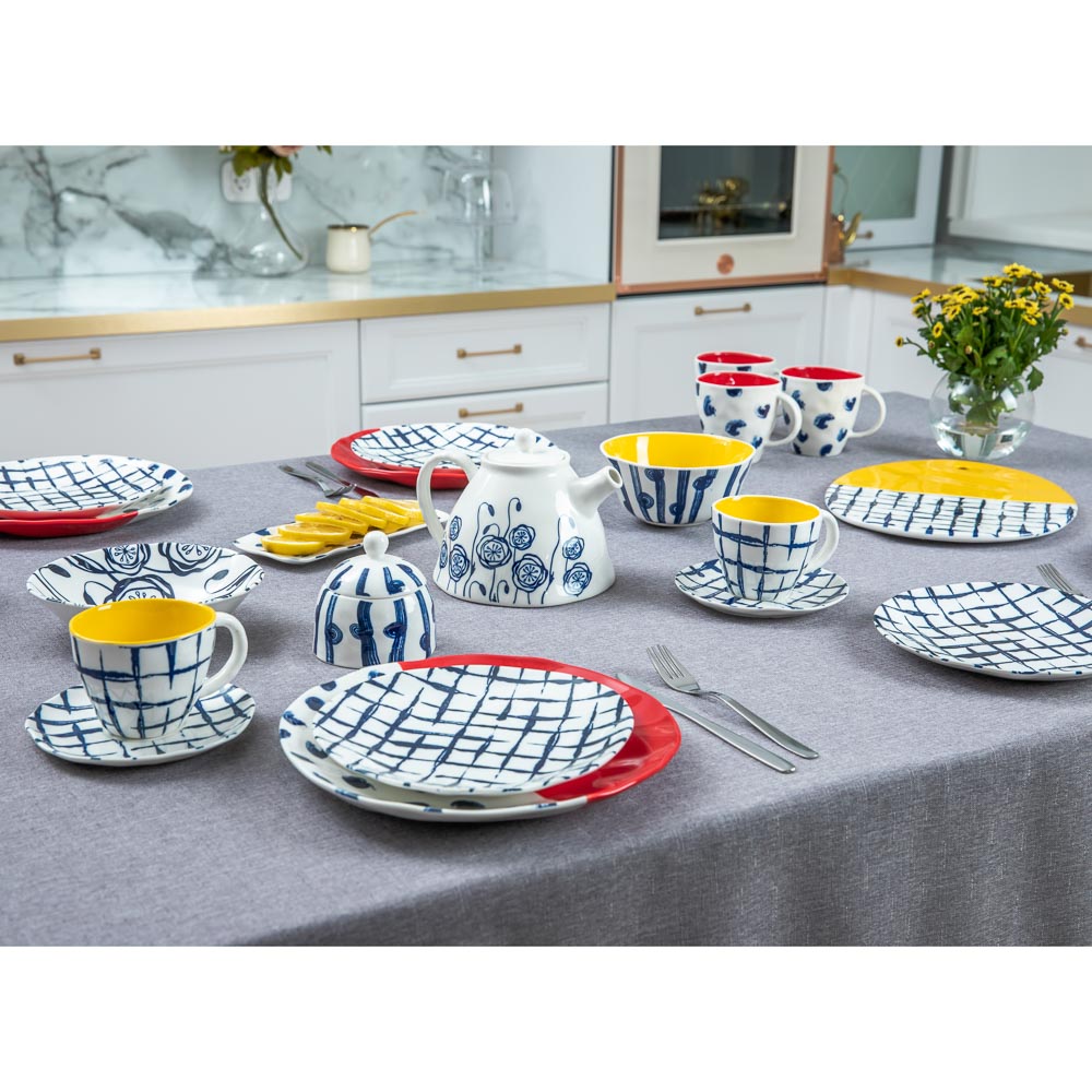 MILLIMI Индиго Сахарница, 220мл, 9,5х9,5х9см, керамика, арт.№ 824-465