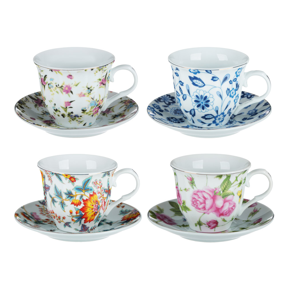 Весенний аромат Набор чайный 2 пр., 220мл, 14см, фарфор, 4 дизайна, арт.№ 802-091