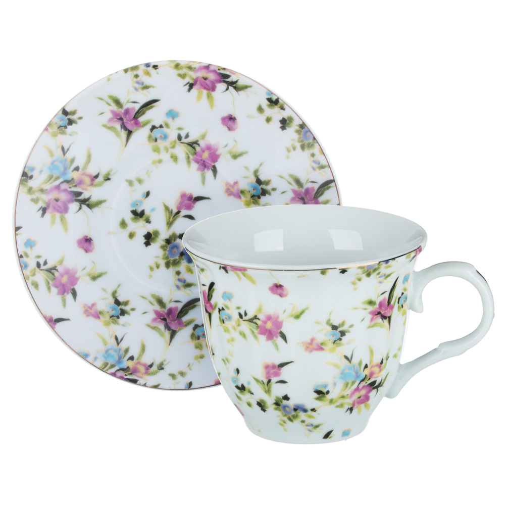 Весенний аромат Набор чайный 2 пр., 220мл, 14см, фарфор, 4 дизайна, арт.№ 802-091