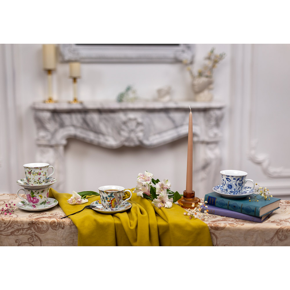 Весенний аромат Набор чайный 2 пр., 220мл, 14см, фарфор, 4 дизайна, арт.№ 802-091